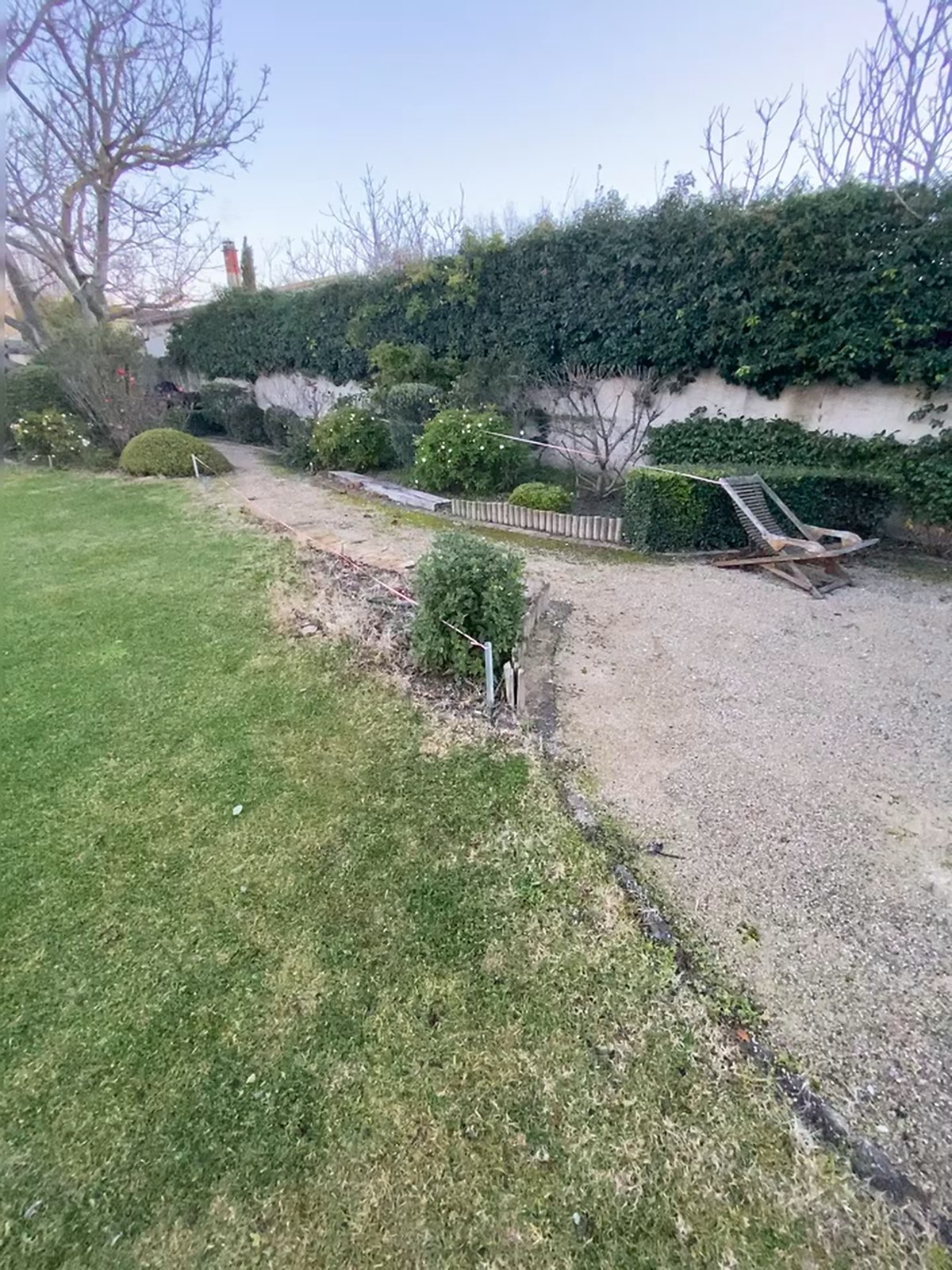 Création d'un terrain de pétanque à Saint-Saturnin-lès-Apt — avant